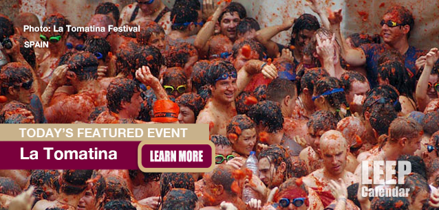 No Image found . This Image is about the event Tomatina, La (ES): August 27. Click on the event name to see the event detail.